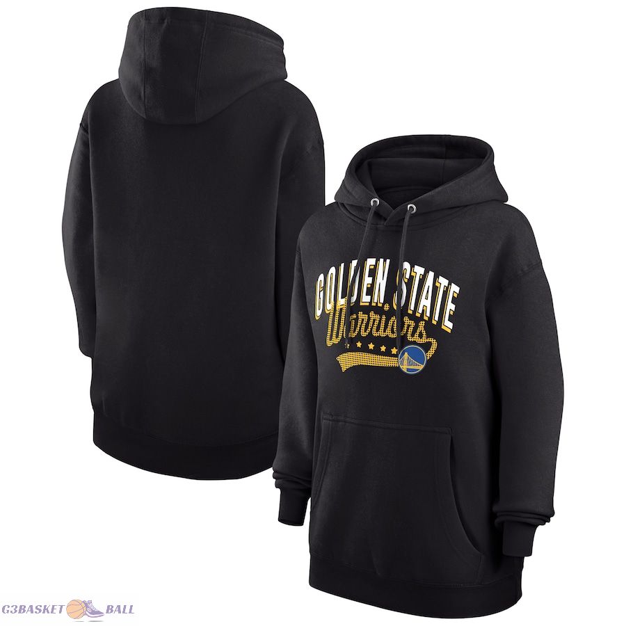 Women's Golden State Warriors G-III 4Her by Carl Banks Black Filigree Logo Pullover Hoodie