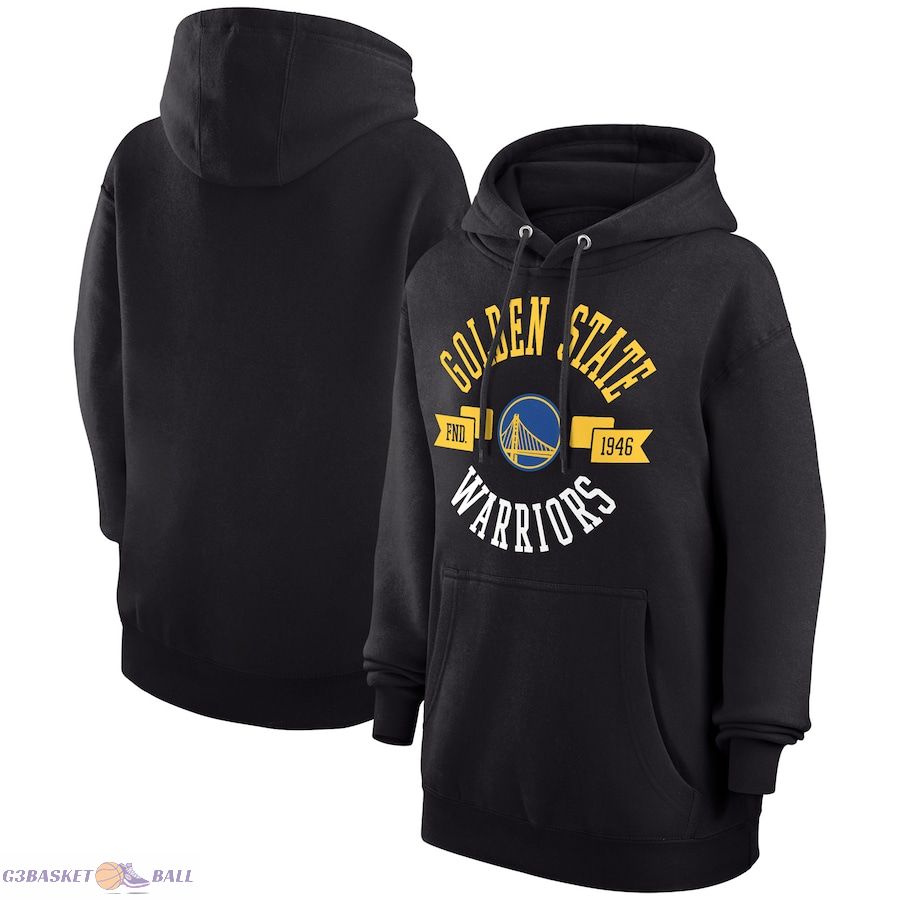 Women's Golden State Warriors G-III 4Her by Carl Banks Black City Pullover Hoodie