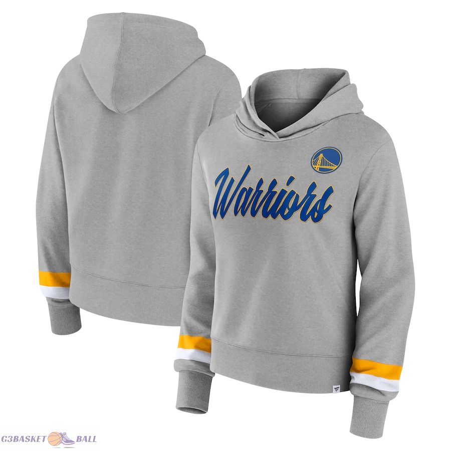 Women's Golden State Warriors Fanatics Heather Gray Halftime Pullover Hoodie