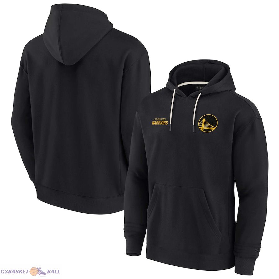 Unisex Golden State Warriors Fanatics Black Elements Super Soft Fleece Pullover Hoodie