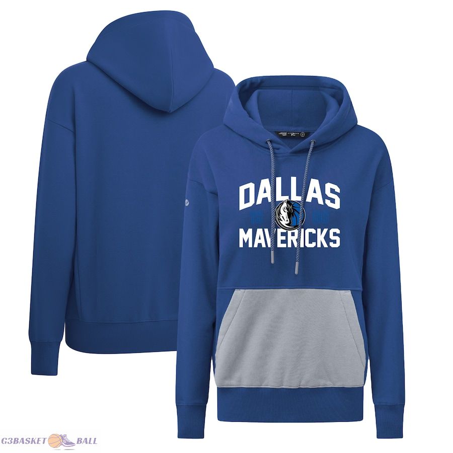 Women's Dallas Mavericks Levelwear Blue Bonfire Pullover Hoodie