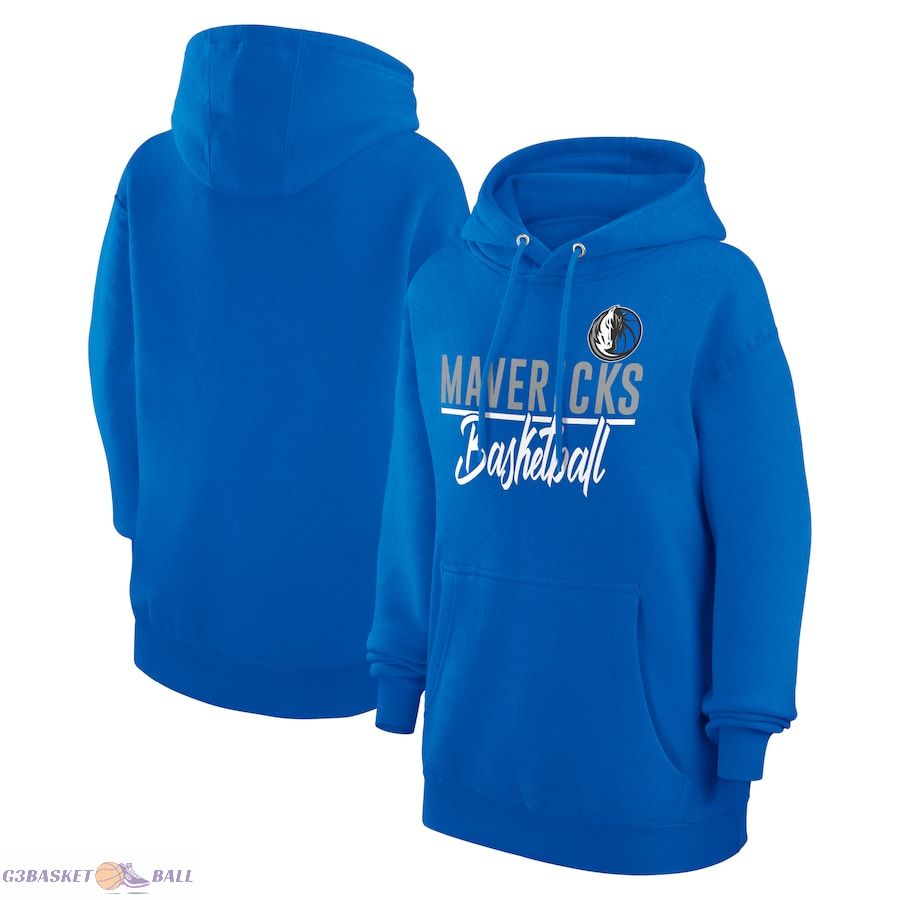 Women's Dallas Mavericks G-III 4Her by Carl Banks Blue Graphics Fleece Pullover Hoodie