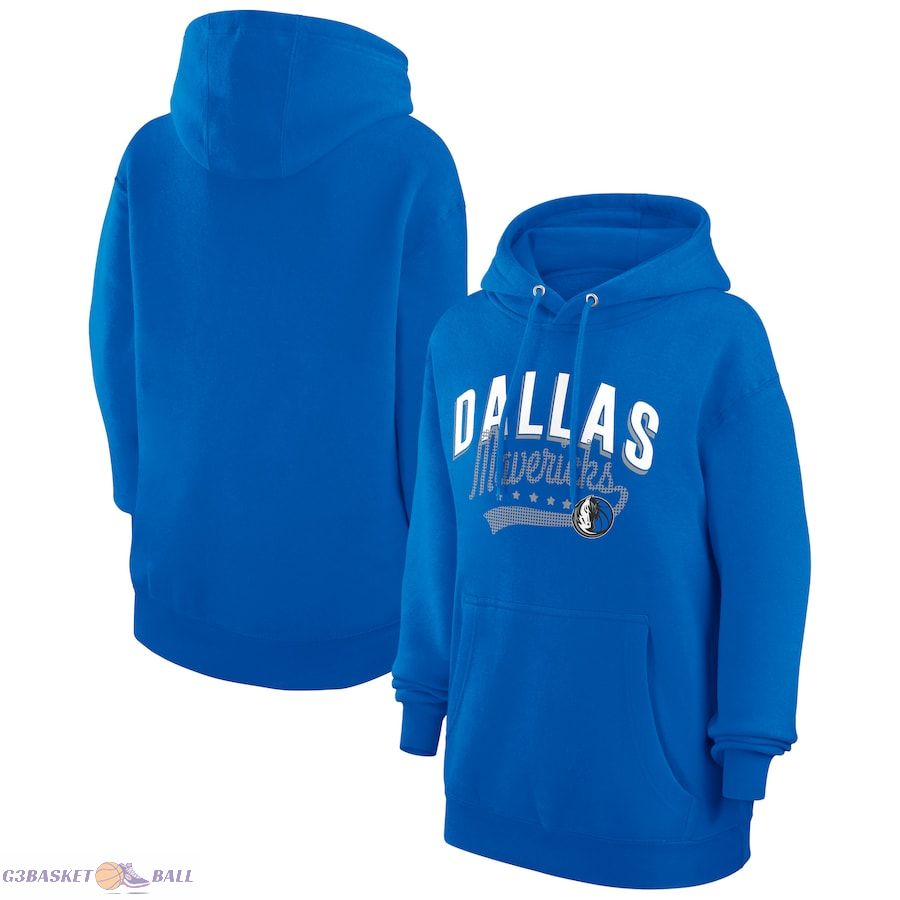 Women's Dallas Mavericks G-III 4Her by Carl Banks Blue Filigree Logo Pullover Hoodie