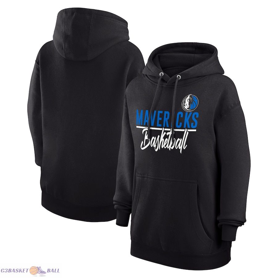 Women's Dallas Mavericks G-III 4Her by Carl Banks Black Graphics Fleece Pullover Hoodie