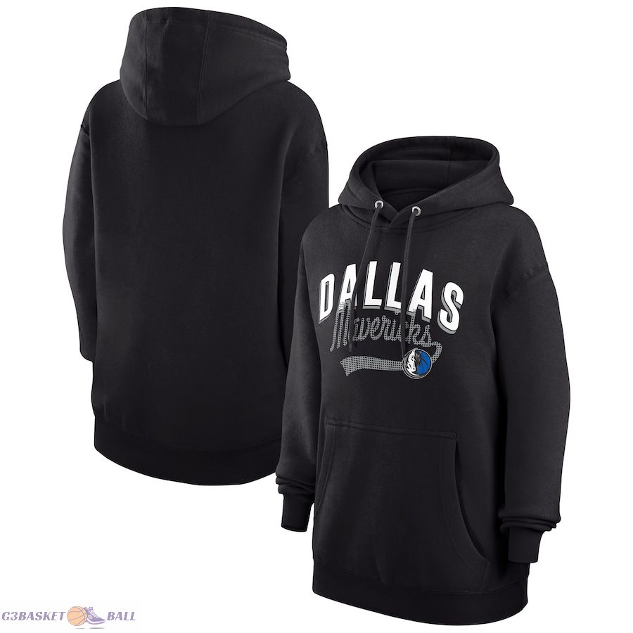 Women's Dallas Mavericks G-III 4Her by Carl Banks Black Filigree Logo Pullover Hoodie