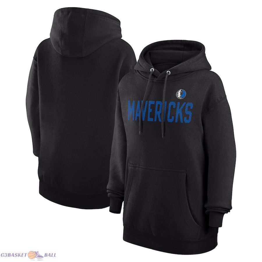 Women's Dallas Mavericks G-III 4Her by Carl Banks Black Dot Print Pullover Hoodie