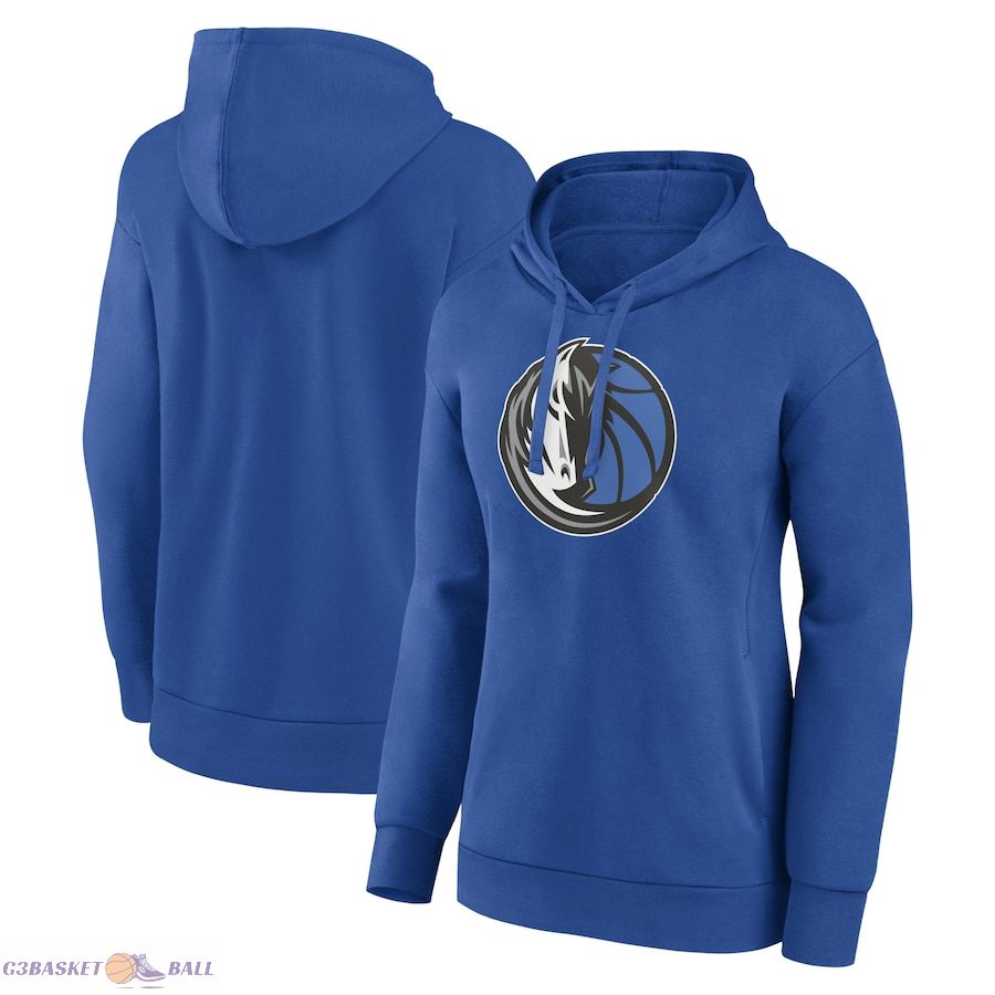 Women's Dallas Mavericks Blue Team Primary Logo Pullover Hoodie