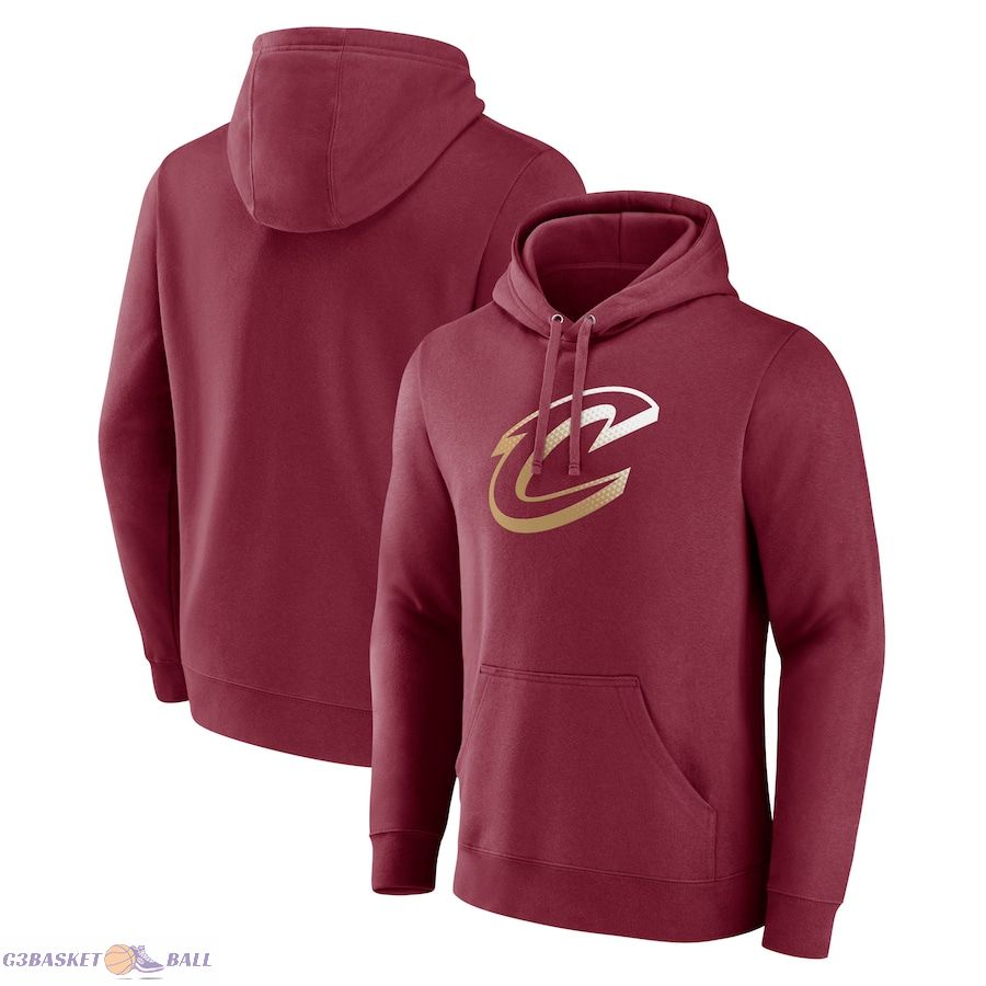 Women's Cleveland Cavaliers Wine Gradient Logo Pullover Hoodie