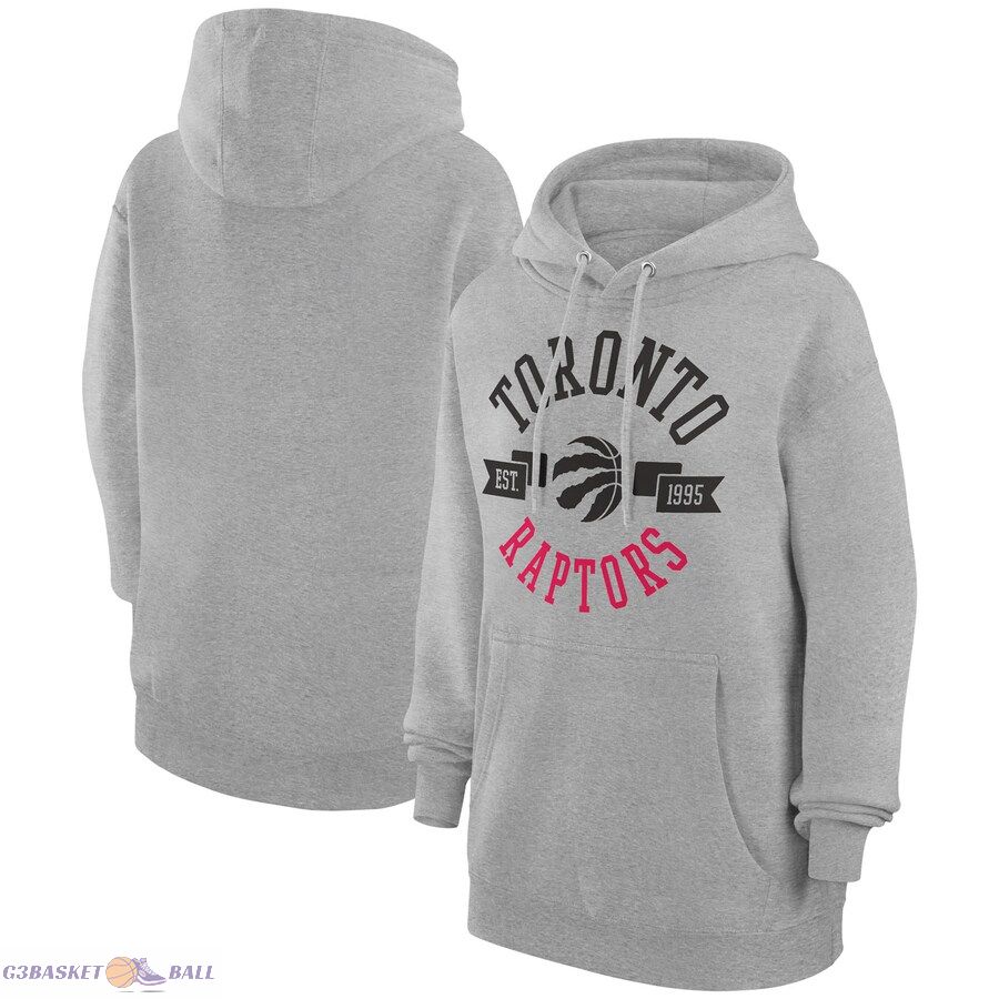 Women's Toronto Raptors G-III 4Her by Carl Banks Heather Gray City Pullover Hoodie