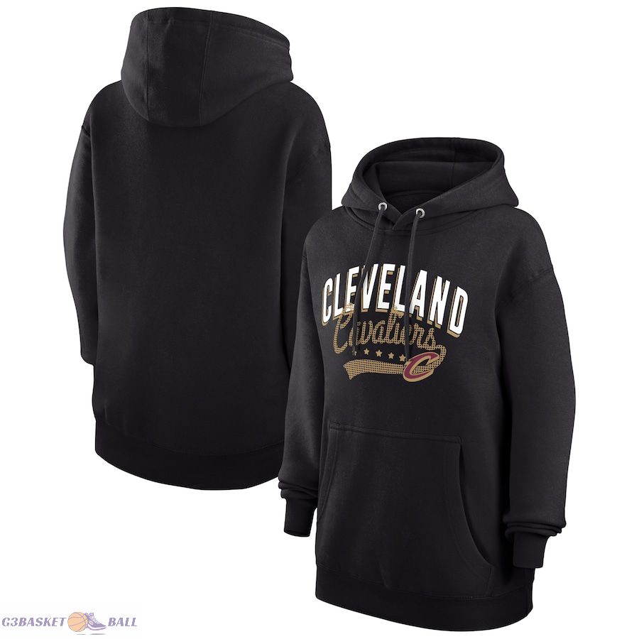 Women's Cleveland Cavaliers G-III 4Her by Carl Banks Black Filigree Logo Pullover Hoodie