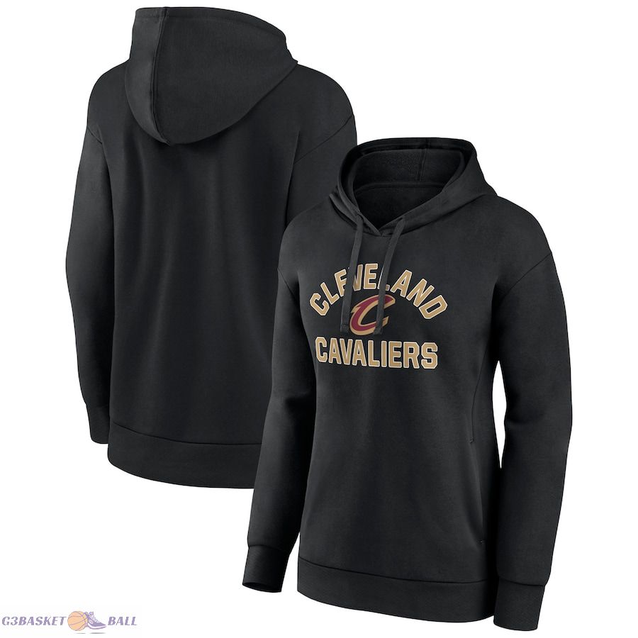 Women's Cleveland Cavaliers Black Overtime Pullover Hoodie