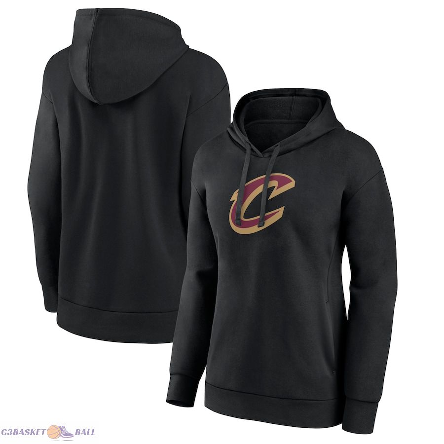 Women's Cleveland Cavaliers Black Alternate Logo Pullover Hoodie