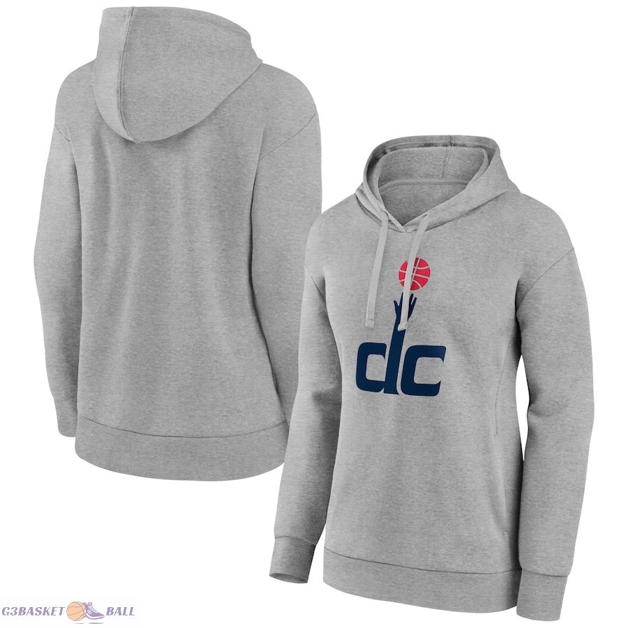 Women's Washington Wizards Gray Alternate Logo Pullover Hoodie