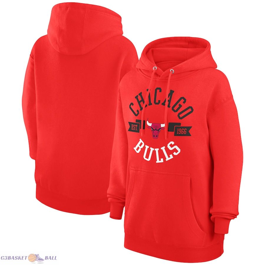 Women's Chicago Bulls G-III 4Her by Carl Banks Red City Pullover Hoodie