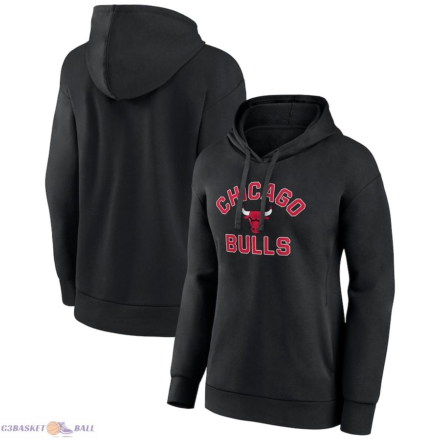 Women's Chicago Bulls Black Overtime Pullover Hoodie