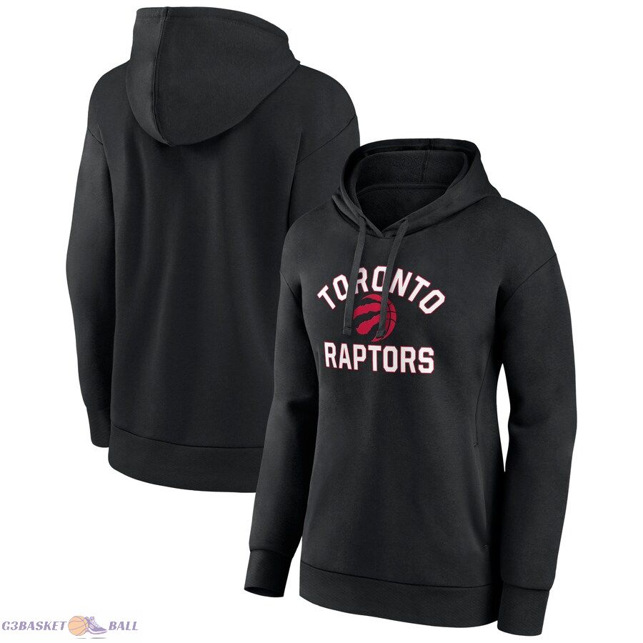 Women's Toronto Raptors Black Overtime Pullover Hoodie