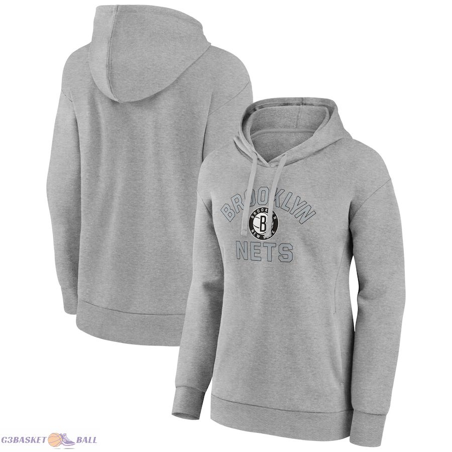 Women's Brooklyn Nets Gray Overtime Pullover Hoodie