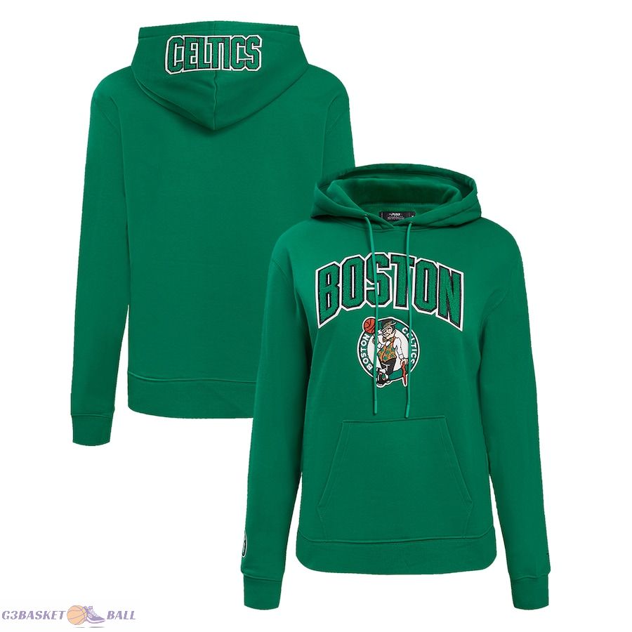 Women's Boston Celtics Pro Standard Kelly Green Classic FLC Pullover Hoodie