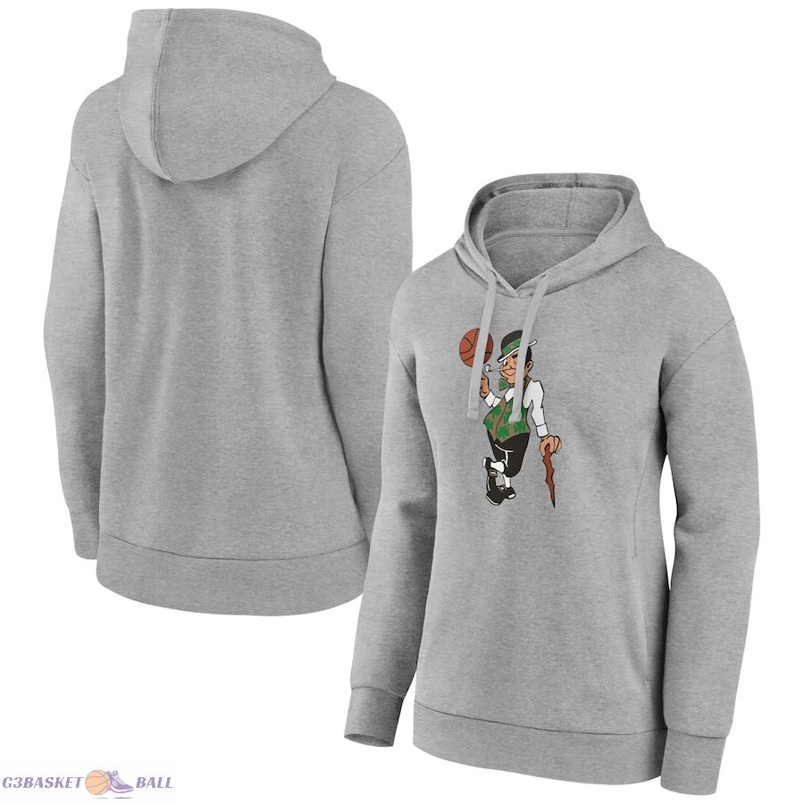 Women's Boston Celtics Gray Alternate Logo Pullover Hoodie