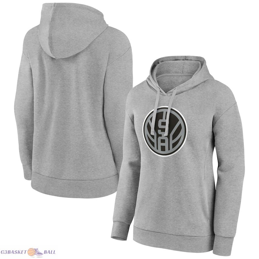 Women's San Antonio Spurs Gray Alternate Logo Pullover Hoodie