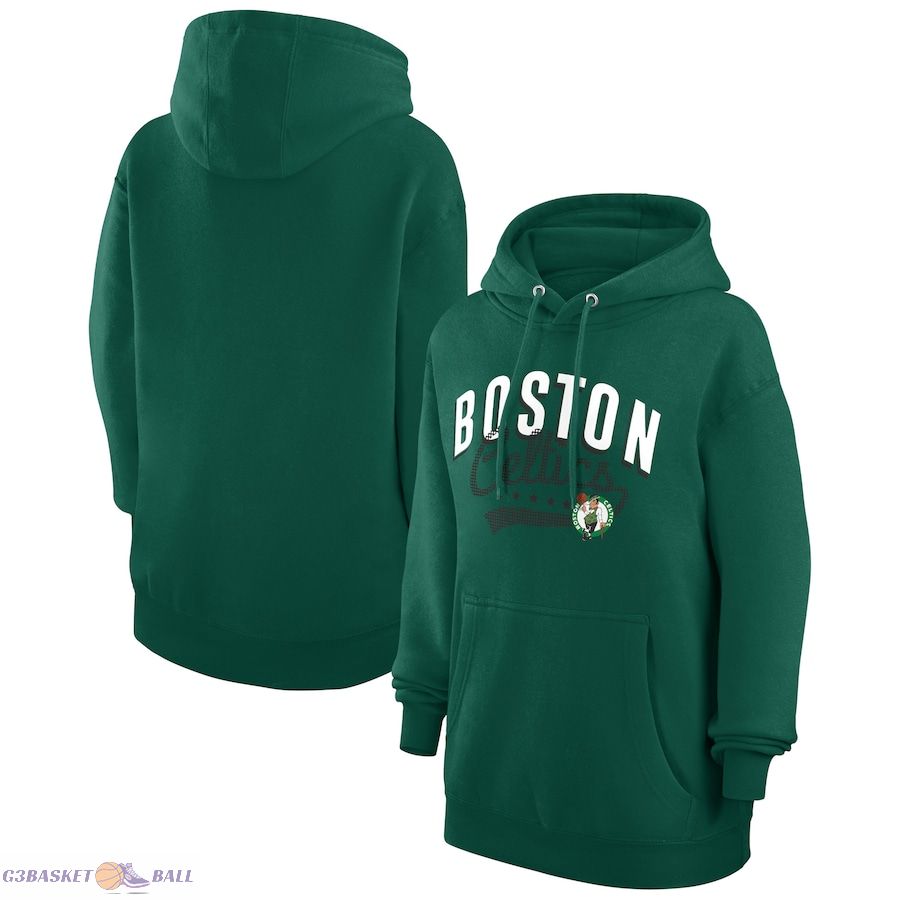 Women's Boston Celtics G-III 4Her by Carl Banks Kelly Green Filigree Logo Pullover Hoodie