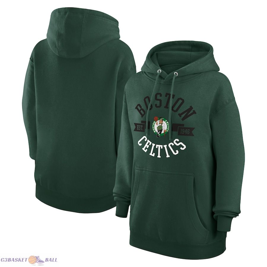 Women's Boston Celtics G-III 4Her by Carl Banks Green City Pullover Hoodie