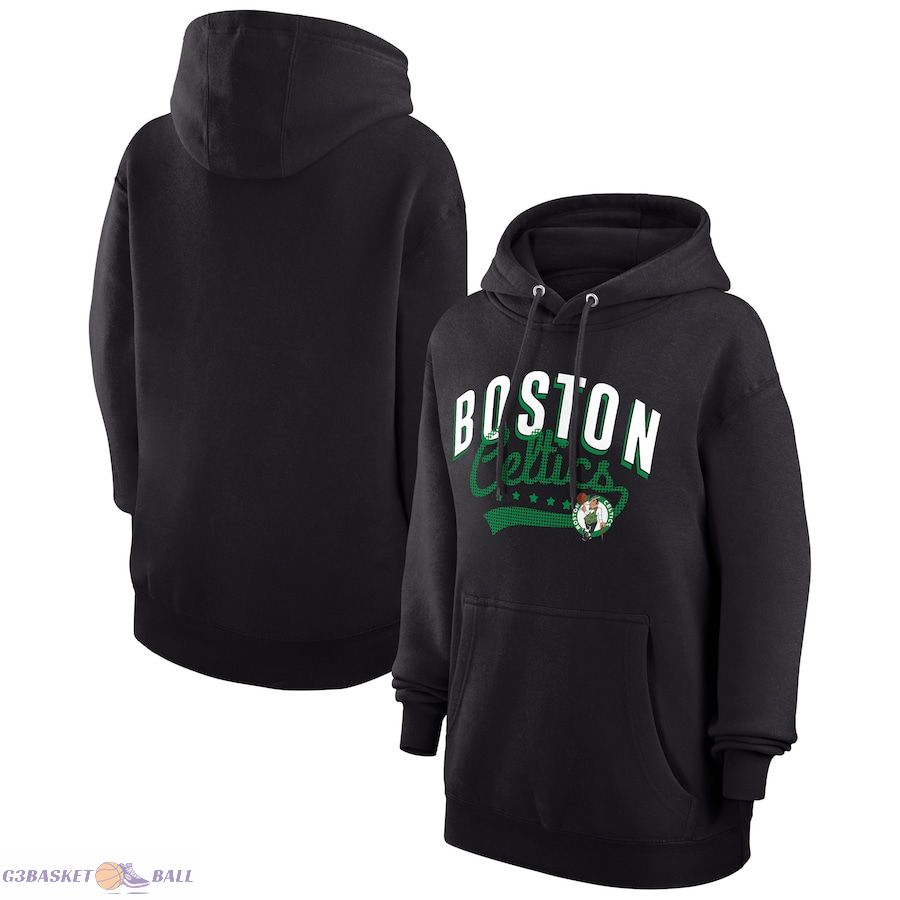 Women's Boston Celtics G-III 4Her by Carl Banks Black Filigree Logo Pullover Hoodie