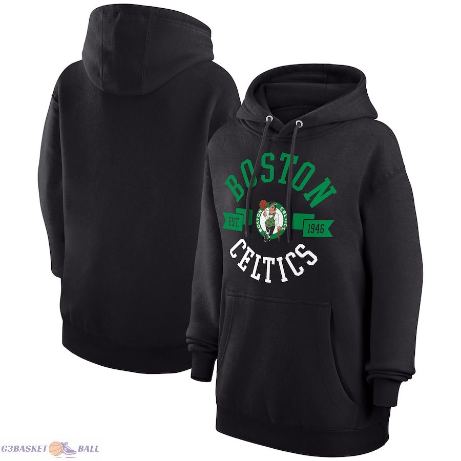 Women's Boston Celtics G-III 4Her by Carl Banks Black City Pullover Hoodie