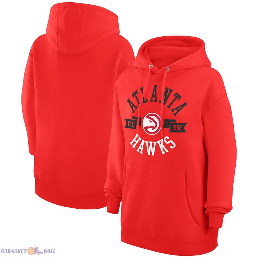 Women's Atlanta Hawks G-III 4Her by Carl Banks Red City Pullover Hoodie