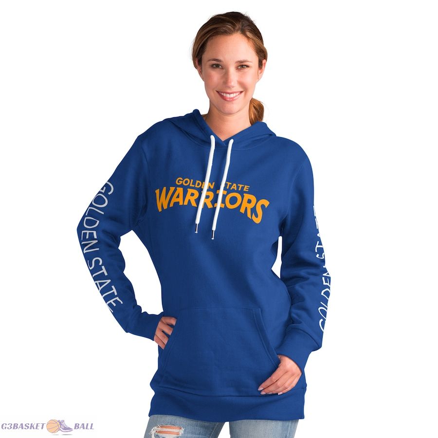 Women's Golden State Warriors G-III 4Her by Carl Banks Royal Base Coach Pullover Hoodie