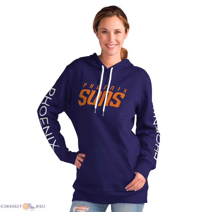 Women's Phoenix Suns G-III 4Her by Carl Banks Purple Base Coach Pullover Hoodie