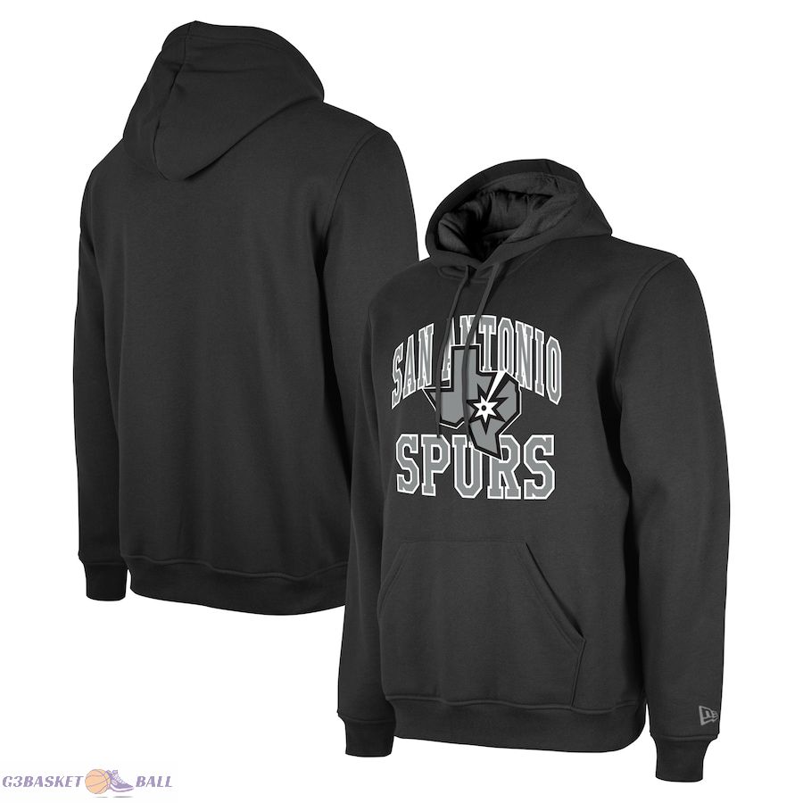 Unisex San Antonio Spurs New Era Black 2023/24 Season Tip-Off Edition Pullover Hoodie