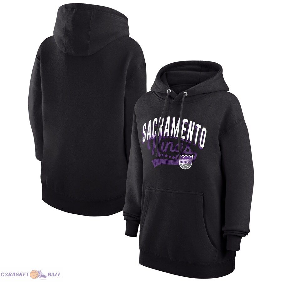 Women's Sacramento Kings G-III 4Her by Carl Banks Black Filigree Logo Pullover Hoodie