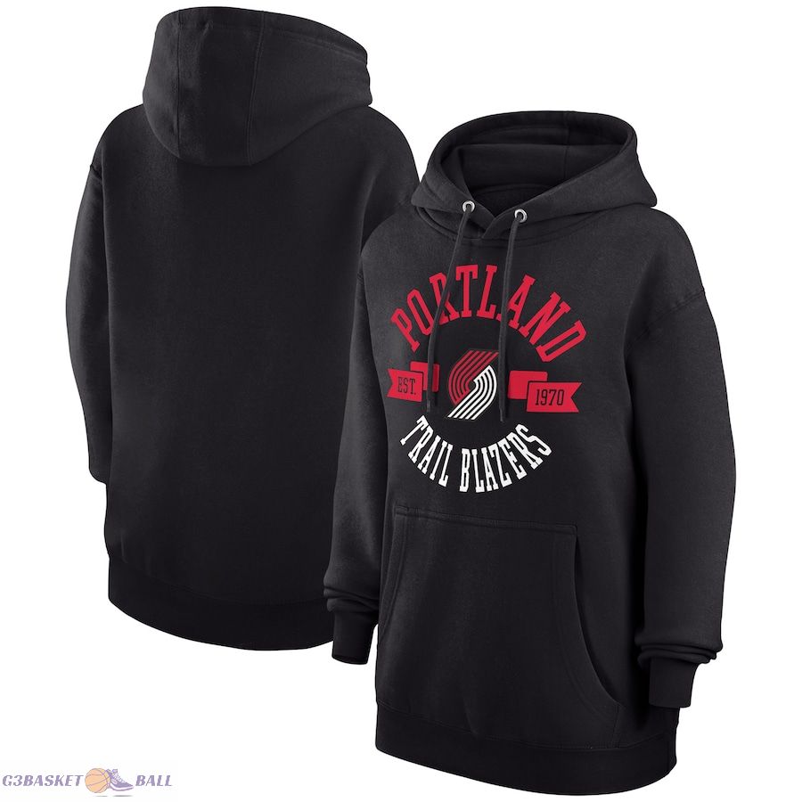 Women's Portland Trail Blazers G-III 4Her by Carl Banks Black City Pullover Hoodie