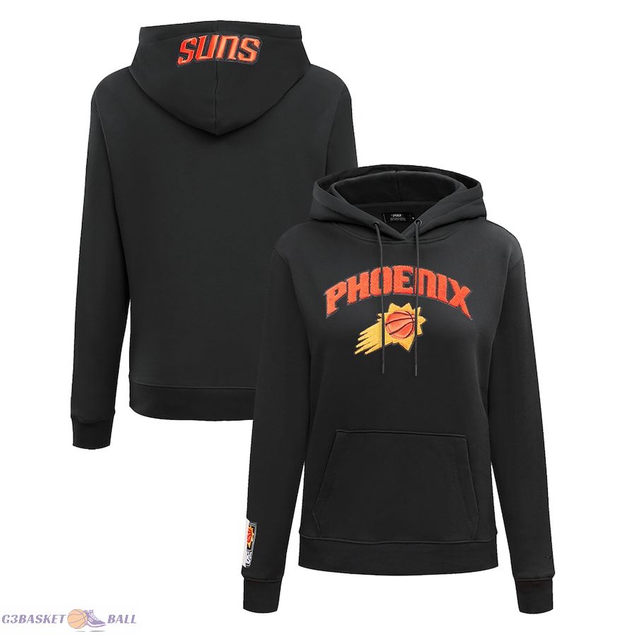 Women's Phoenix Suns Pro Standard Black Classic FLC Pullover Hoodie