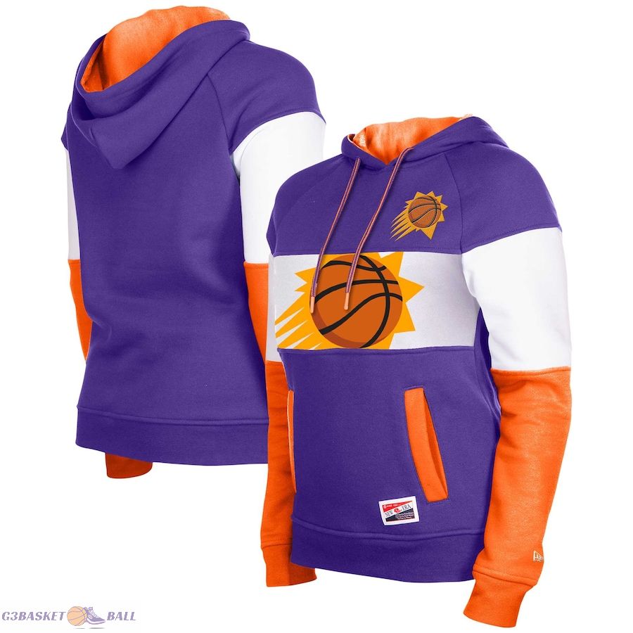 Women's Phoenix Suns New Era Purple Raglan Pullover Hoodie