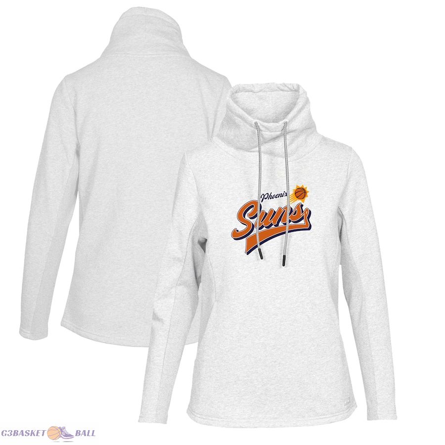 Women's Phoenix Suns Levelwear White Loop Retro Pullover Hoodie