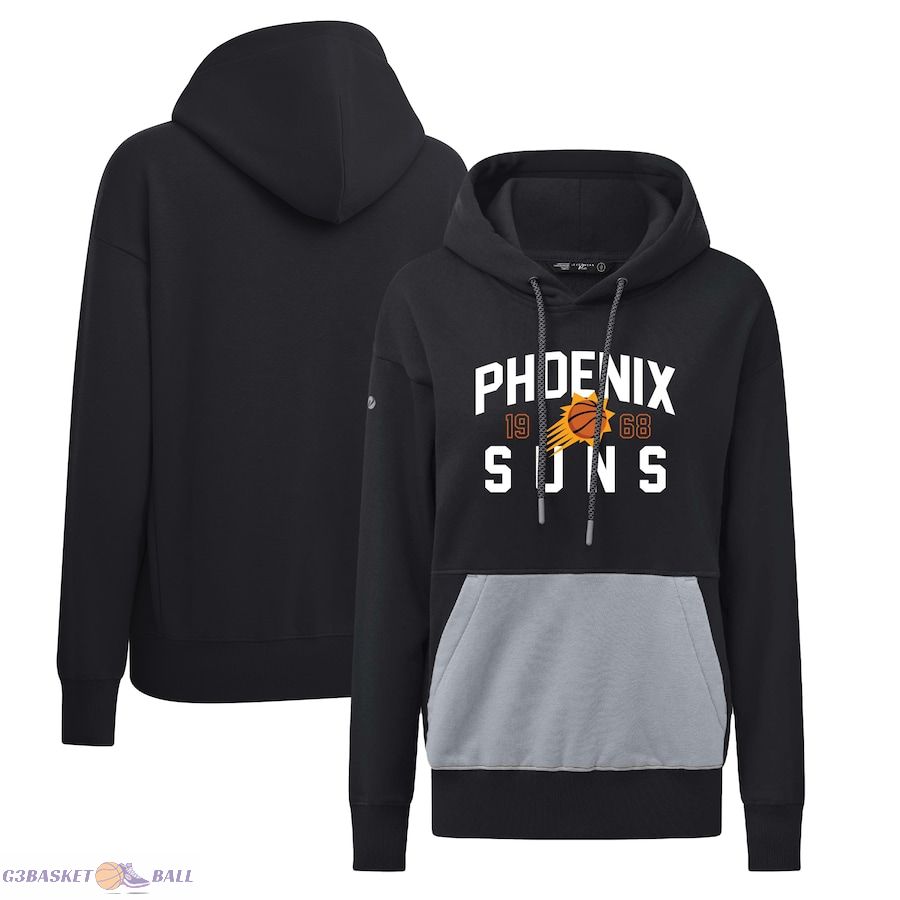 Women's Phoenix Suns Levelwear Black Bonfire Pullover Hoodie