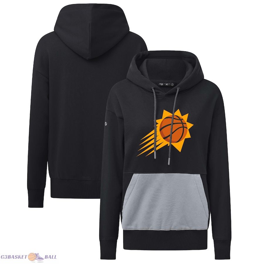 Women's Phoenix Suns Levelwear Black Bonfire Pullover Hoodie