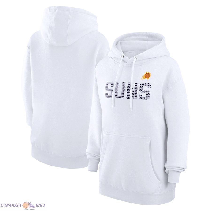 Women's Phoenix Suns G-III 4Her by Carl Banks White Dot Print Pullover Hoodie