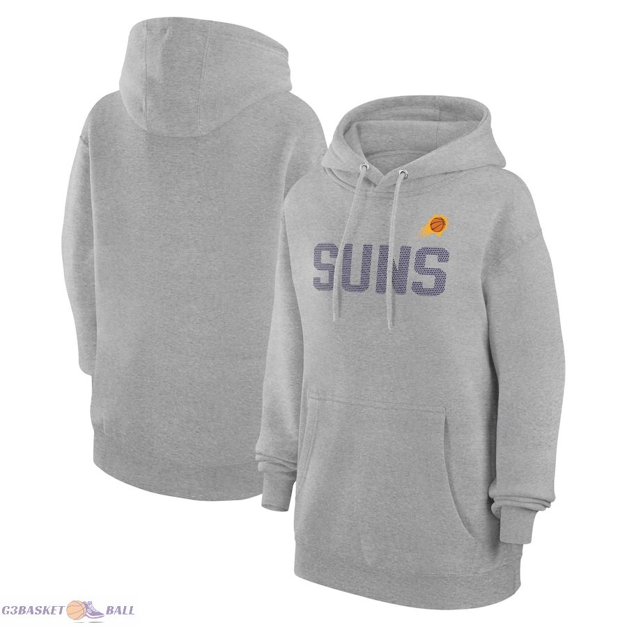 Women's Phoenix Suns G-III 4Her by Carl Banks Heather Gray Dot Print Pullover Hoodie