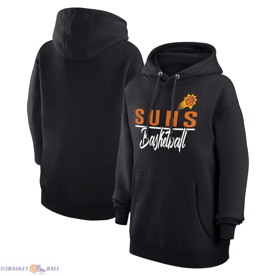 Women's Phoenix Suns G-III 4Her by Carl Banks Black Graphics Fleece Pullover Hoodie