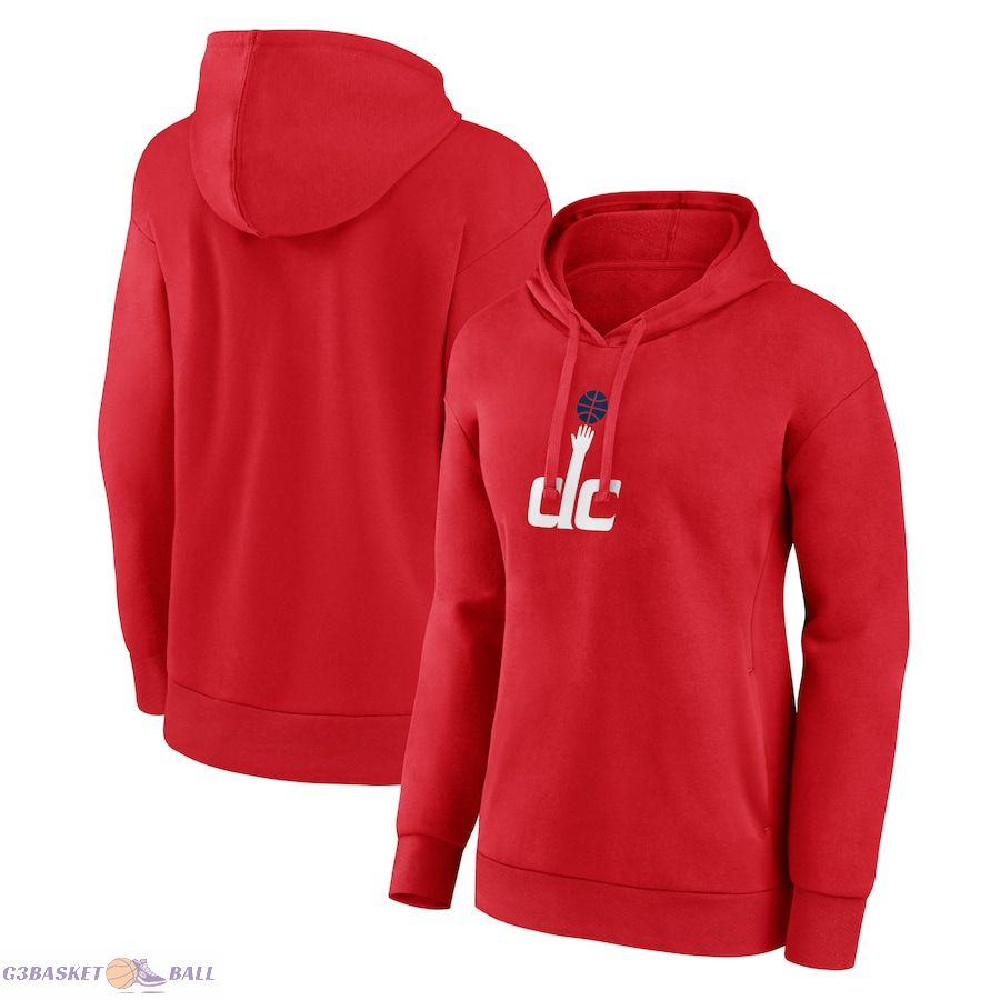 Women's Washington Wizards Red Alternate Logo Pullover Hoodie