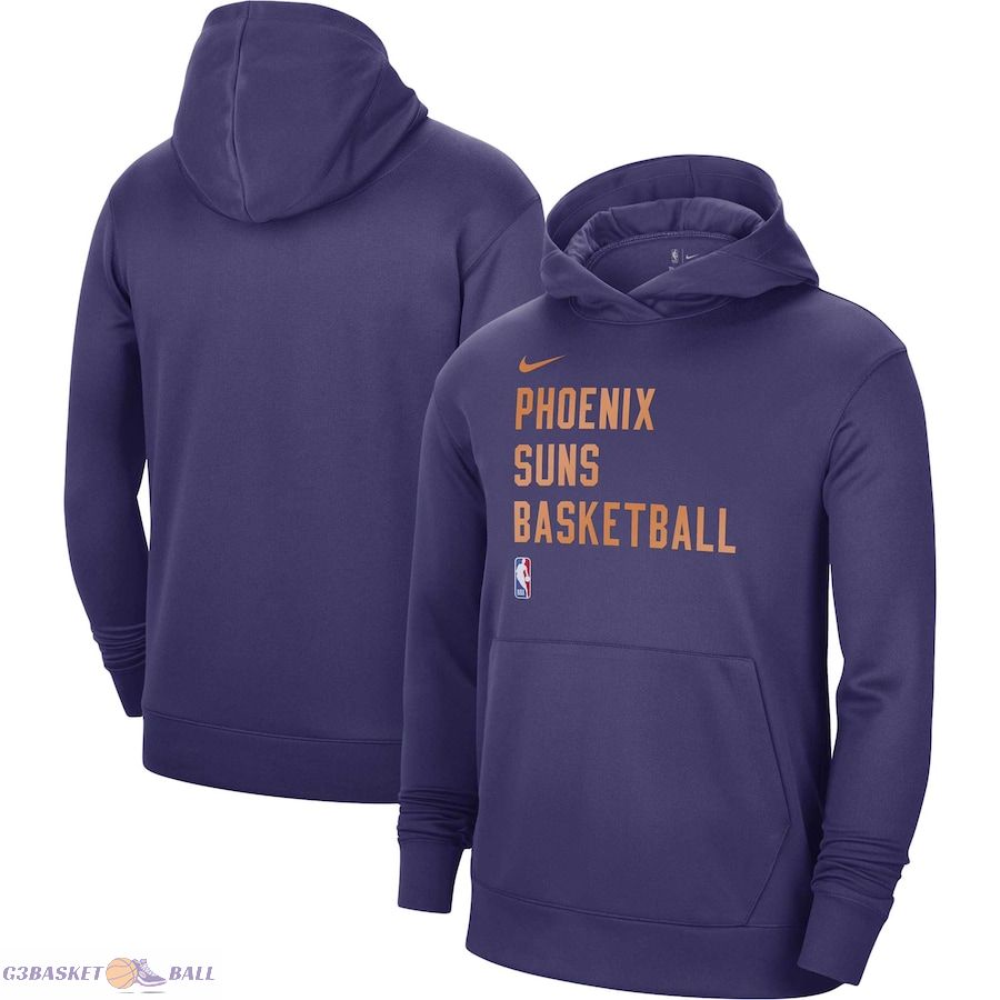 Unisex Phoenix Suns Nike Purple 2023/24 Performance Spotlight On-Court Practice Pullover Hoodie