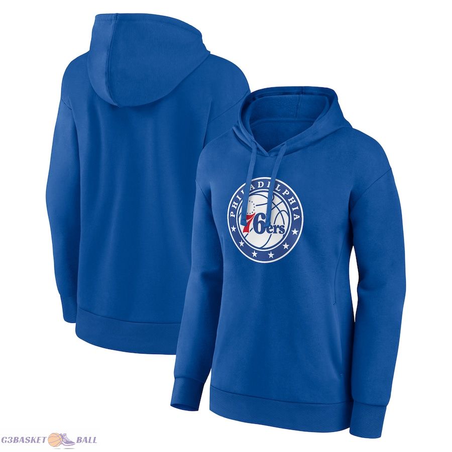 Women's Philadelphia 76ers Royal Alternate Logo Pullover Hoodie