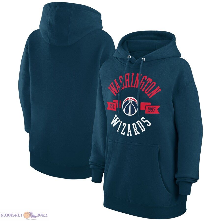 Women's Washington Wizards G-III 4Her by Carl Banks Navy City Pullover Hoodie