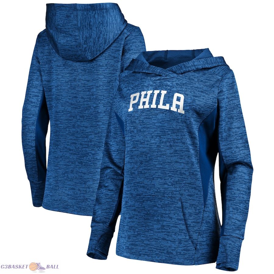 Women's Philadelphia 76ers Fanatics Royal Showtime Done Better Pullover Hoodie