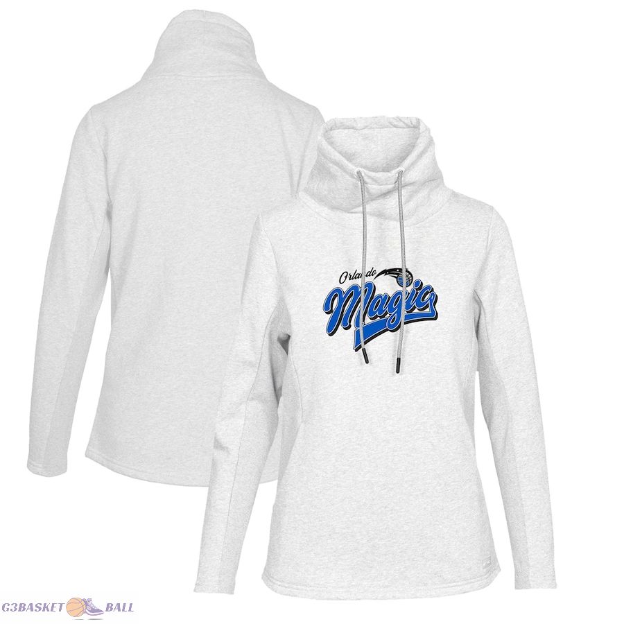 Women's Orlando Magic Levelwear White Loop Retro Pullover Hoodie