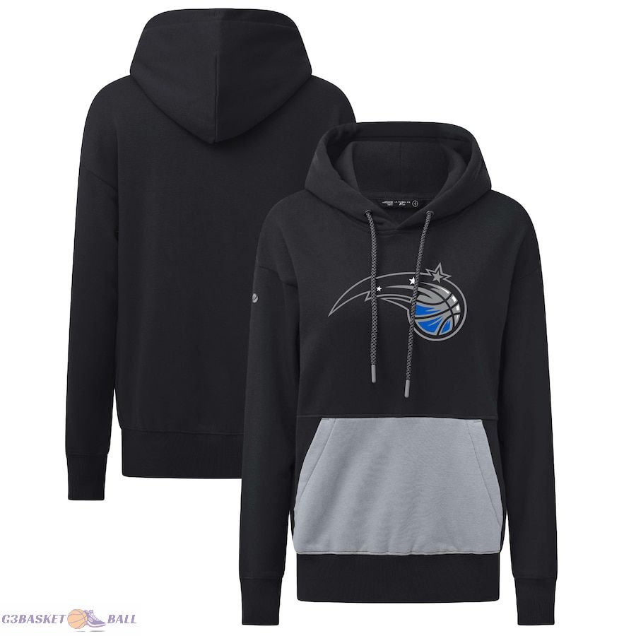 Women's Orlando Magic Levelwear Black Bonfire Pullover Hoodie