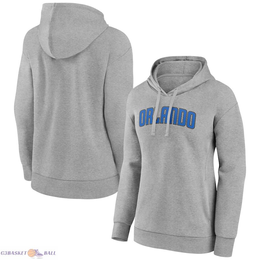 Women's Orlando Magic Gray Alternate Logo Pullover Hoodie